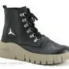 Karyoka IMANE Noir - Chaussure Montante Noire - Semelle Plateforme