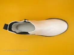 Marco Tozzi 2-25404-27- Bottine Blanche - Elastique Noir -Magasin De Chaussures cd24607c73b9e66c561f35ea11d5d5ef img 4461.jpg 165247