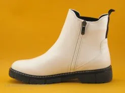 Marco Tozzi 2-25404-27- Bottine Blanche - Elastique Noir -Magasin De Chaussures cd24607c73b9e66c561f35ea11d5d5ef img 4464.jpg 165245