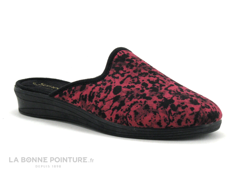 Semelflex LAPONY Bordeaux - Pantoufle Mule Femme 1 Semelflex LAPONY Bordeaux - Pantoufle Mule Femme