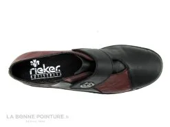Rieker 47161-00 - Escarpin Avec Bride Velcro - Noir Et Bordeaux -Magasin De Chaussures cd24607c73b9e66c561f35ea11d5d5ef img 4586.jpg 177233
