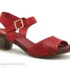 Kaola 610 A Rouge - Sandale Femme Petit Talon