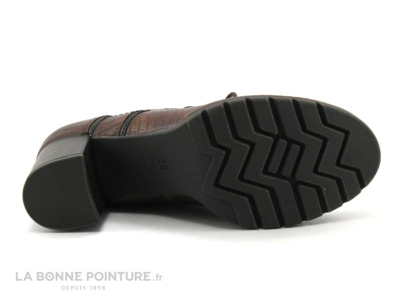 Marco Tozzi 2-25219-27 Cognac Struct - Bottine Marron Talon Large 7 Marco Tozzi 2-25219-27 Cognac Struct - Bottine Marron Talon Large – Image 7