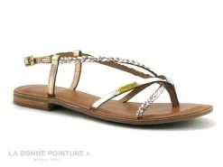 Les Tropéziennes M.Belarbi Tropeziennes MONATRES 19038 - Blanc Or - Nu-pieds