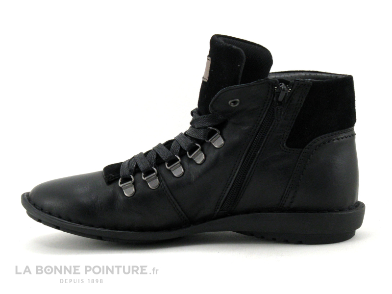 Moran's Morans FENIOUX Noir - Chaussure Montante Femme Lacet Et Zip 3 Moran's Morans FENIOUX Noir - Chaussure Montante Femme Lacet Et Zip – Image 3