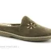 Ouf ! Ouf TALAIS Taupe - Velours - Pantoufle Mule Femme