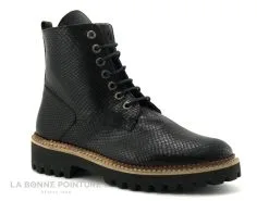 Folie's Folies COLT Noir Reptile - Boots Femme Semelle Crampons