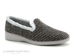 Ouf ! Ouf MALEXIA Gris - Noir - Chausson Souple Femme