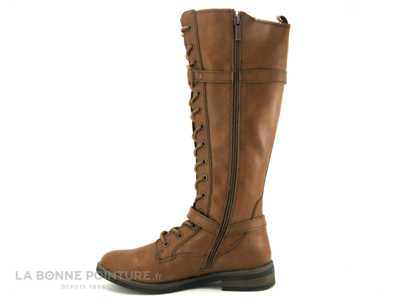 Tamaris 1-25532-29 Cognac - Botte A Lacet Femme Marron 3 Tamaris 1-25532-29 Cognac - Botte A Lacet Femme Marron – Image 3