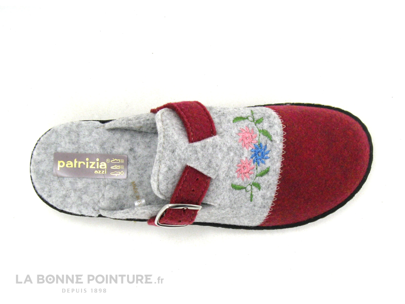 Patrizia Azzi Recycle - PATOI - Gris - Bordeaux - Pantoufle Mule Femme 4 Patrizia Azzi Recycle - PATOI - Gris - Bordeaux - Pantoufle Mule Femme – Image 4