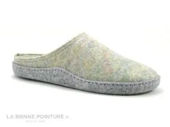 CM Confort PETT Multi Gris - Pantoufle Femme Feutre Recycle