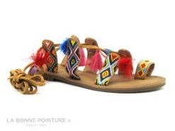 The Divine Factory TDF 2982 Camel - Tong Lacet Multicolore