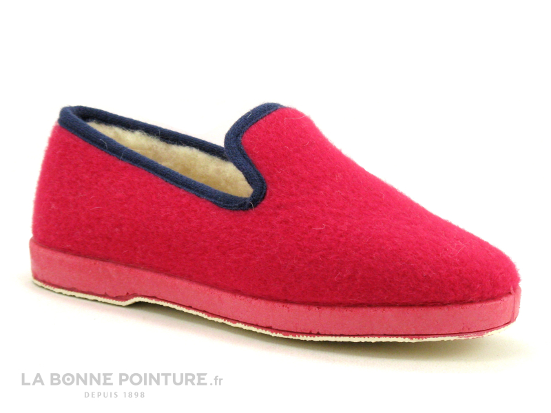 Soca 2520 - Rose Fuchsia - Charentaise Femme Interieur Laine 1 Soca 2520 - Rose Fuchsia - Charentaise Femme Interieur Laine