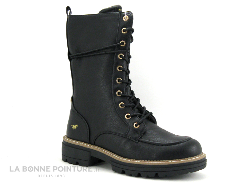 Mustang Shoes Mustang 1437 503 9 Noir - Bottine Noire Avec Semelle Crantee 1 Mustang Shoes Mustang 1437 503 9 Noir - Bottine Noire Avec Semelle Crantee