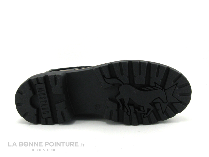 Mustang Shoes Mustang 1437 503 9 Noir - Bottine Noire Avec Semelle Crantee 7 Mustang Shoes Mustang 1437 503 9 Noir - Bottine Noire Avec Semelle Crantee – Image 7