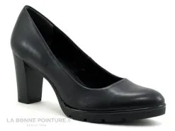 Marco Tozzi 2-22457-21 Black Nappa - Escarpin Talon Haut