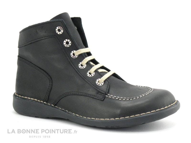 Bran's Brans Boots Femme 114 Noir Montante Lacet 1 Bran's Brans Boots Femme 114 Noir Montante Lacet