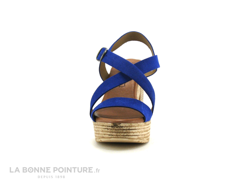 Valeria's Valerias 5210 - Nu-pieds Bleu - Talon Haut Et Large 2 Valeria's Valerias 5210 - Nu-pieds Bleu - Talon Haut Et Large – Image 2