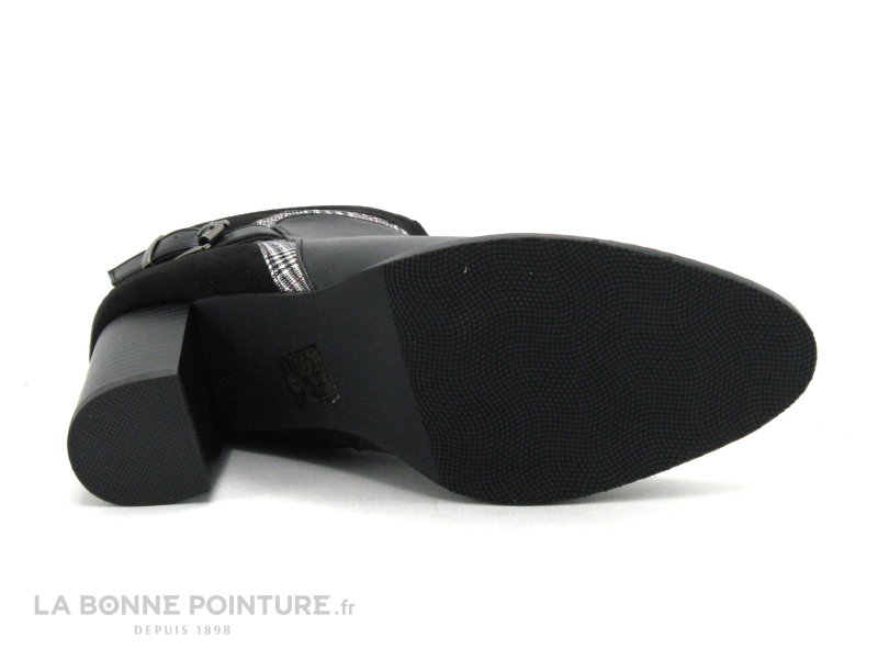 The Divine Factory QL4728 Noir - Prince De Galles - Bottine Talon Haut 4 The Divine Factory QL4728 Noir - Prince De Galles - Bottine Talon Haut – Image 4