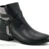 The Divine Factory QL4732 Noir - Prince De Galles - Boots Avec Zip