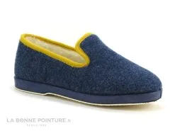 Soca 2520 Bleu Marine - Biais Jaune - Charentaise Femme Interieur Laine -Magasin De Chaussures cd24607c73b9e66c561f35ea11d5d5ef img 5205.jpg 177895