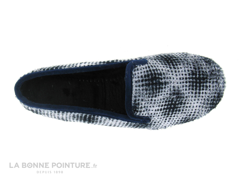 RYB 700 POINT - Bleu Marine - Gris - Chausson Femme 3 RYB 700 POINT - Bleu Marine - Gris - Chausson Femme – Image 3