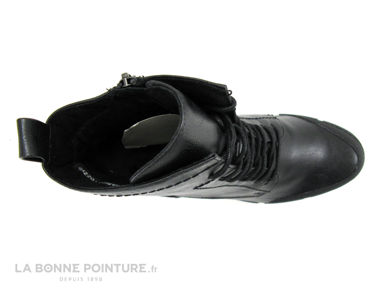 Marco Tozzi 2-25249-29 Black Comb - Boots Noires - Talon Haut Epais 6 Marco Tozzi 2-25249-29 Black Comb - Boots Noires - Talon Haut Epais – Image 6