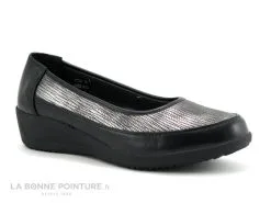 TopWay Comfort B777630 Black - Escapin Compense Noir Et Argent