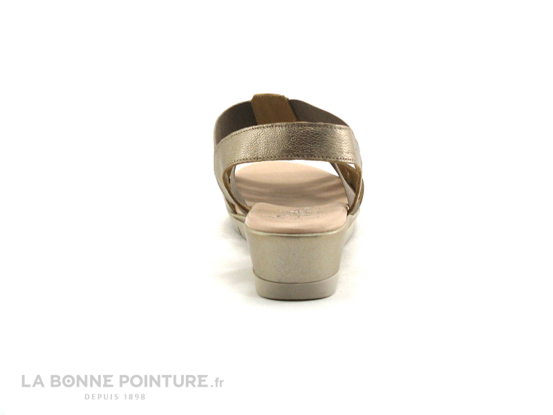 Valeria's Valerias 5090 Taupe - Bronze - Fleurs Relief - Sandale Femme 4 Valeria's Valerias 5090 Taupe - Bronze - Fleurs Relief - Sandale Femme – Image 4