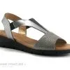 Valeria's Valerias 5050 Gris Plomb - Sandale Confortable Femme
