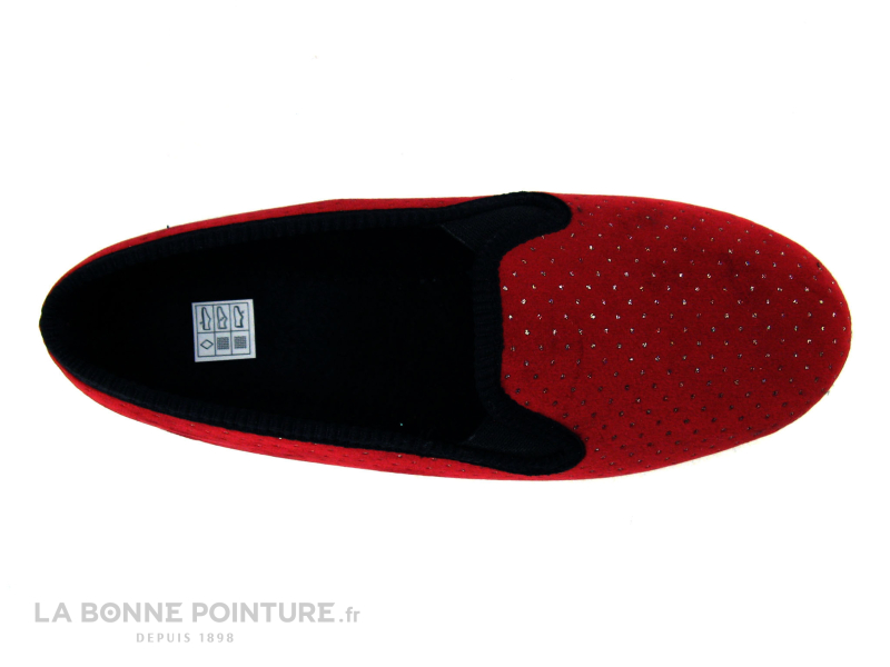 RYB 102 ALBA - Bordeaux - Pois Argent - Chausson Talon Compense 2 RYB 102 ALBA - Bordeaux - Pois Argent - Chausson Talon Compense – Image 2