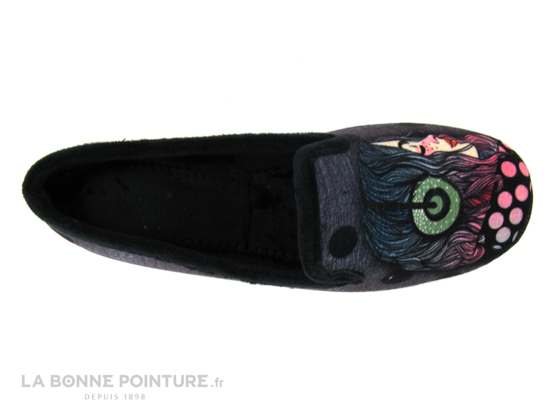 RYB 700 DIG 3891 - Violet - Pois Noirs - Femme Casque Audio - Chausson 2 RYB 700 DIG 3891 - Violet - Pois Noirs - Femme Casque Audio - Chausson – Image 2