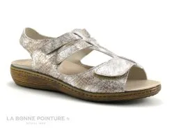 3 Points De Suspension KIZUT - Serpent Beige - Sandale Confort