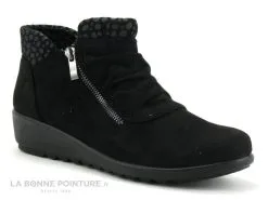 Sweet R 548-04-014-0 - Noir - Pois Gris - Bottine Femme