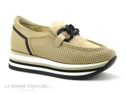 Softwaves CASSIE Camel - Mocassin Compense Femme