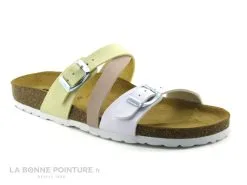 Moran's Morans JOUX 0180-29895 - Blanc - Rose - Jaune - Mule Femme