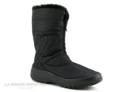 Antarctica 851 Noir - Botte Neige Femme Avec Zip Devant