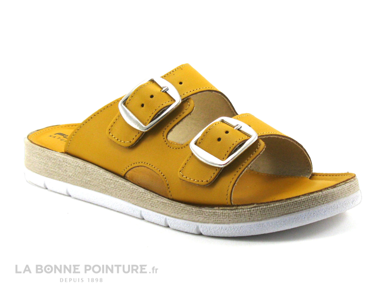 Patrizia Flex Is PERASA Senape - Mule Reglable Femme Cuir Jaune 1 Patrizia Flex Is PERASA Senape - Mule Reglable Femme Cuir Jaune