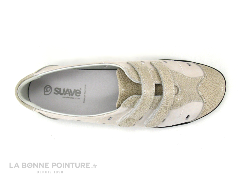 Suave 8017 PT Almond Natural - Chaussure Confort Velcro 6 Suave 8017 PT Almond Natural - Chaussure Confort Velcro – Image 6