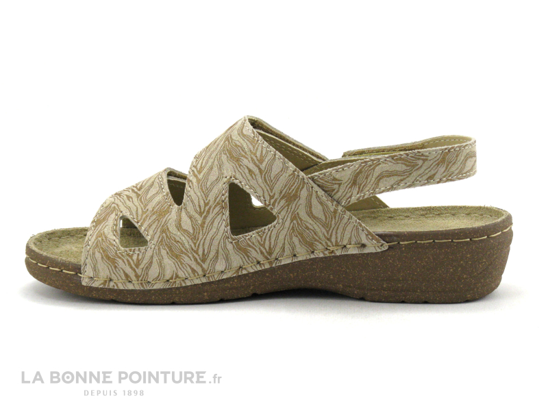 Patrizia Flex Is PACY Beige - Nu-pieds Confortables Femme En Cuir Beige 3 Patrizia Flex Is PACY Beige - Nu-pieds Confortables Femme En Cuir Beige – Image 3