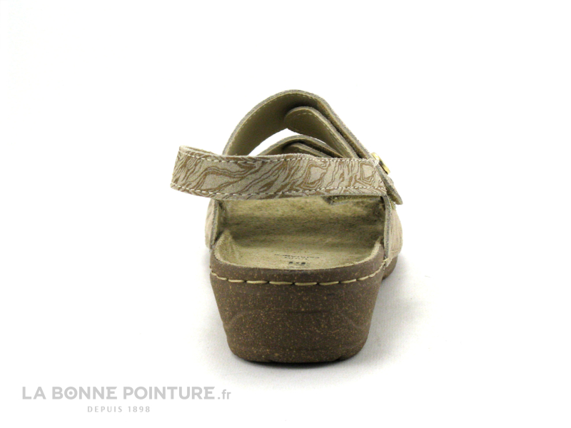 Patrizia Flex Is PACY Beige - Nu-pieds Confortables Femme En Cuir Beige 4 Patrizia Flex Is PACY Beige - Nu-pieds Confortables Femme En Cuir Beige – Image 4