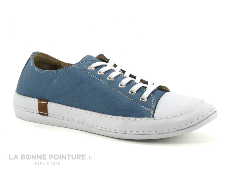 Andrea Conti 0025903 274 Jean - Basket Femme Bleu Cuir 4 Andrea Conti 0025903 274 Jean - Basket Femme Bleu Cuir – Image 4