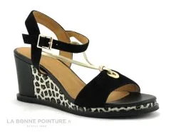 Fugitive IRDIL Noir - LPITV12 - Nu-pieds Compense - Semelle Leopard