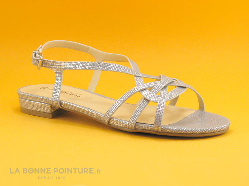 The Divine Factory J3684 Argent - Sandale Femme 1 The Divine Factory J3684 Argent - Sandale Femme