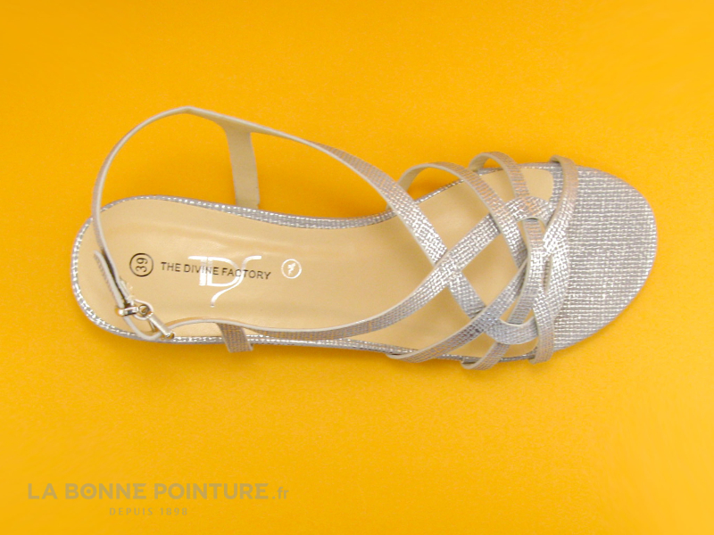 The Divine Factory J3684 Argent - Sandale Femme 3 The Divine Factory J3684 Argent - Sandale Femme – Image 3