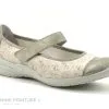 Remonte R7627-93 - Ballerine Beige Et Fleurie Avec Bride Velcro