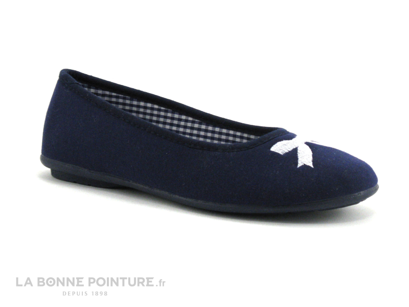 RYB 600 9000 B392 - Bleu Marine - Pantoufle Ballerine Femme 1 RYB 600 9000 B392 - Bleu Marine - Pantoufle Ballerine Femme