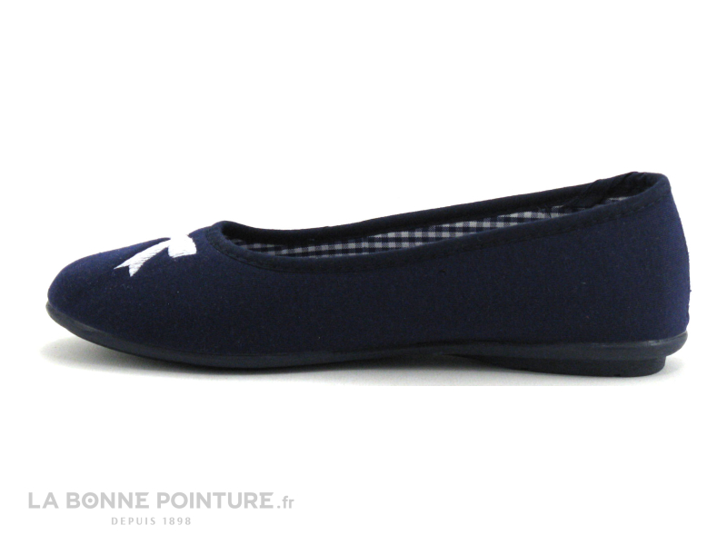 RYB 600 9000 B392 - Bleu Marine - Pantoufle Ballerine Femme 2 RYB 600 9000 B392 - Bleu Marine - Pantoufle Ballerine Femme – Image 2