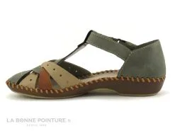 Rieker M1655-54 Olive Beige Cayenne - Sandale Femme Bout Ferme -Magasin De Chaussures cd24607c73b9e66c561f35ea11d5d5ef img 7090.jpg 180131