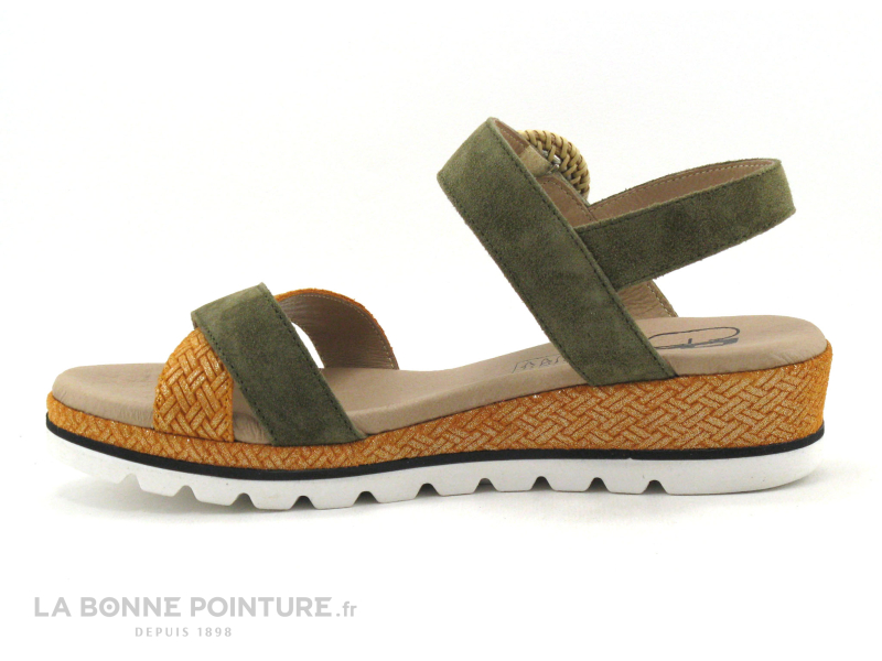 Geo Reino MAGNABE Kaki Orange - Sandale Femme 3 Geo Reino MAGNABE Kaki Orange - Sandale Femme – Image 3